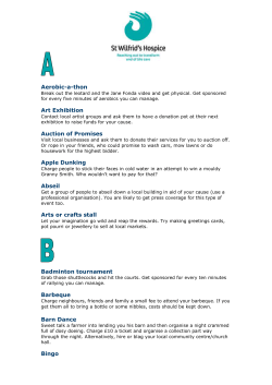 A-Z of Fundraising Ideas