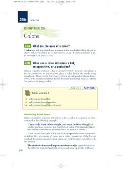 Colons - Pearson Education