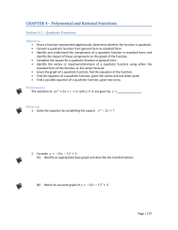 Math 112 Class Notes Section 4.1 (2015