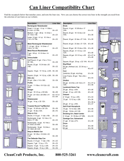 Can Liner Compatibility Chart