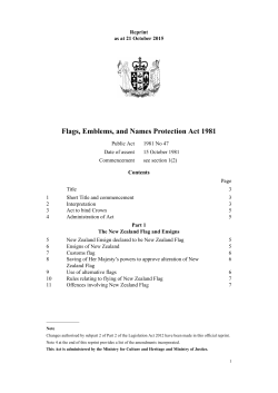 Flags, Emblems, and Names Protection Act 1981