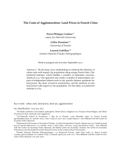 The Costs of Agglomeration: Land Prices in French Cities