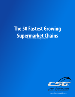 The 50 Fastest Growing Supermarket Chains