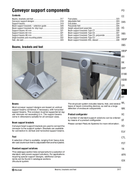 Conveyor support components