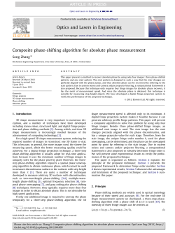 Composite phase-shifting algorithm for absolute phase measurement