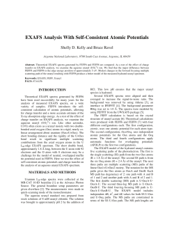EXAFS Analysis With Self-Consistent Atomic Potentials