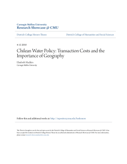 Chilean Water Policy - Research Showcase @ CMU