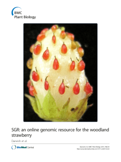 SGR: an online genomic resource for the woodland strawberry