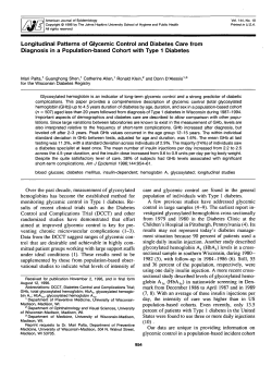 Longitudinal Patterns of Glycemic Control and Diabetes Care from