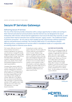 NN Contivity 1000 series - Secure IP Services Gateways