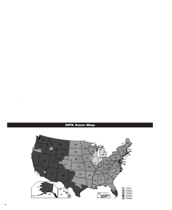 UPS Zone Map