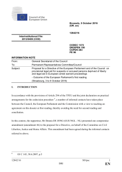 Council document 12842/16 of 2016-10-05