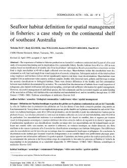 Seafloor habitat definition for spat:ial management - Archimer