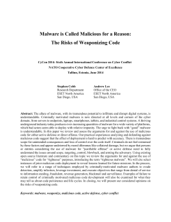 Malware is Called Malicious for a Reason