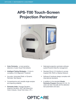 APS-T00 Touch-Screen Projection Perimeter