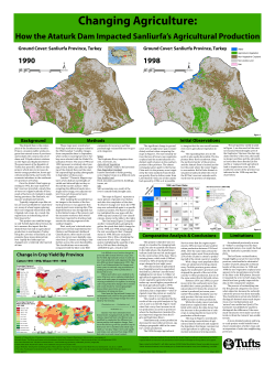 How the Ataturk Dam Impacted Sanliurfa`s Agricultural Production