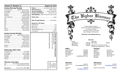 August 24 - Church of Christ at Bybee Branch