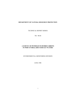 A Survey of Petroleum Hydrocarbons in Port Everglades Surface
