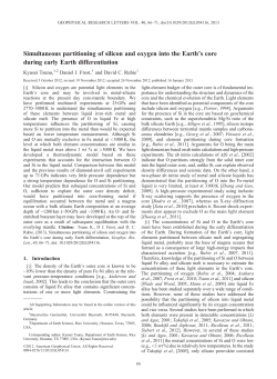 Simultaneous partitioning of silicon and oxygen into the Earth`s core