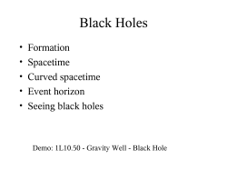 Black Holes - University of Iowa Astrophysics