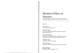 Business Ethics as Practice