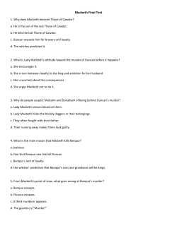 Macbeth Final Test