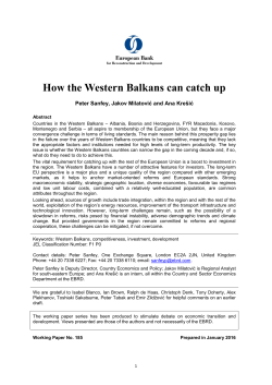 How the Western Balkans can catch up