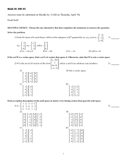 Math 3E HW #5 Answers must be submitted on Moodle by 11AM on
