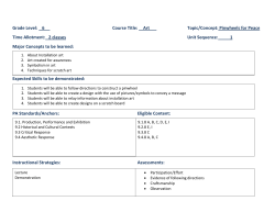 Grade 6 Art Curriculum2012