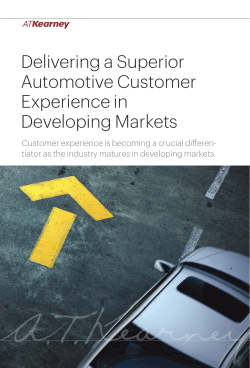 Delivering a Superior Automotive Customer