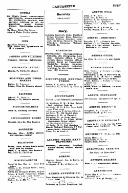 North West Counties of England Trade Directory 1913