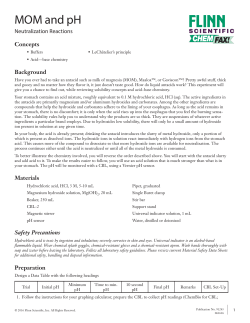 MOM and pH - Flinn Scientific