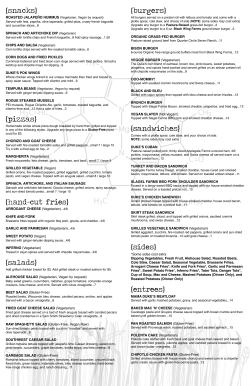NEXT MENU - Duke`s Alehouse and Kitchen