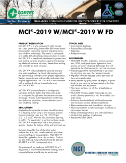MCI&reg;-2019 W/MCI&reg;-2019 W FD