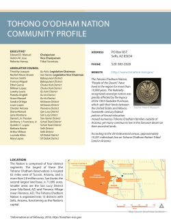 tohono o`odham nation community profile