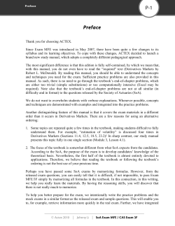 Preface - Actuarial Bookstore