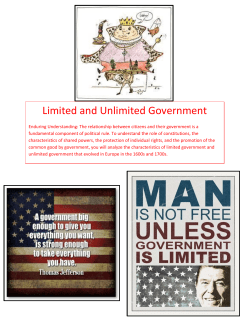 Limited and Unlimited Government