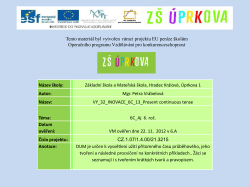 Present continuous tense