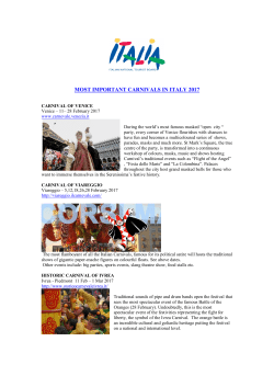 carnivals in italy 2017