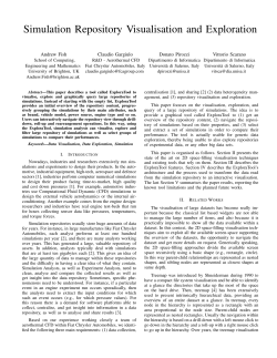 Simulation Repository Visualisation and Exploration