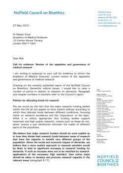 27 May 2010 Dr Robert Frost Academy of Medical Sciences 10