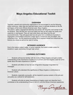 Maya Angelou Educational Toolkit