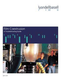 A Troubleshooting Guide for Film Coextrusion
