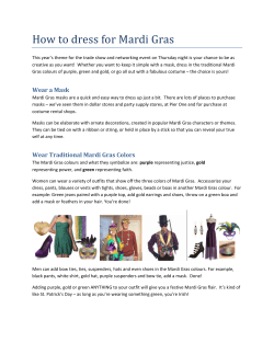 How to dress for Mardi Gras