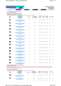 Page 1 of 2 Concorde Battery