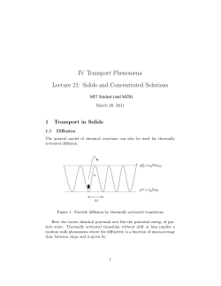 2011 Lecture 21: Solids and Concentrated Solutions