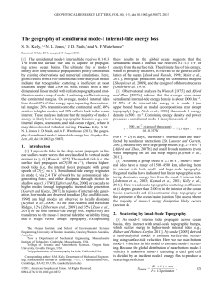 The geography of semidiurnal mode1 internaltide energy loss