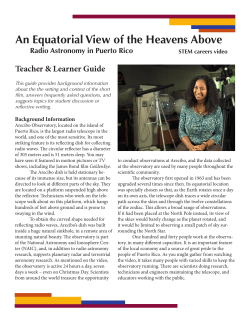 An Equatorial View of the Heavens Above - NMSU Astronomy