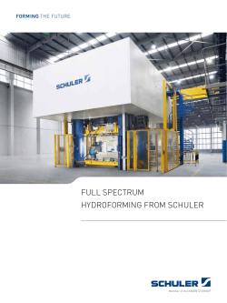 full spectrum hydroforming from schuler - Schuler