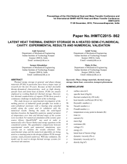 Latent Heat Thermal Energy Storage in a Heated Semi